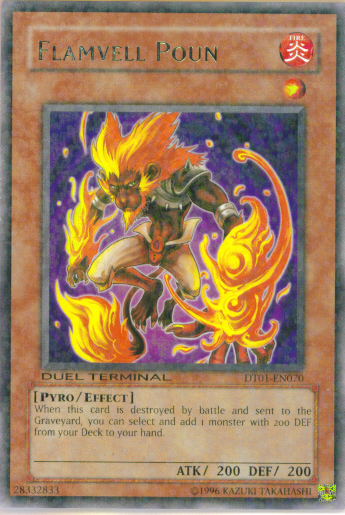 Flamvell Poun [DT01-EN070] Raro 