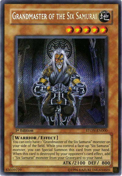 Gran Maestro de los Seis Samuráis [STON-EN000] Secreta Rara 