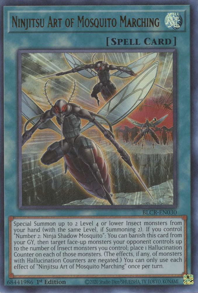 Arte Ninjitsu de la Marcha del Mosquito [BLCR-EN030] Ultra Raro 
