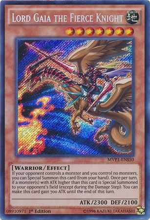 Lord Gaia el Caballero Feroz [MVP1-ENS50] Secreto Raro 