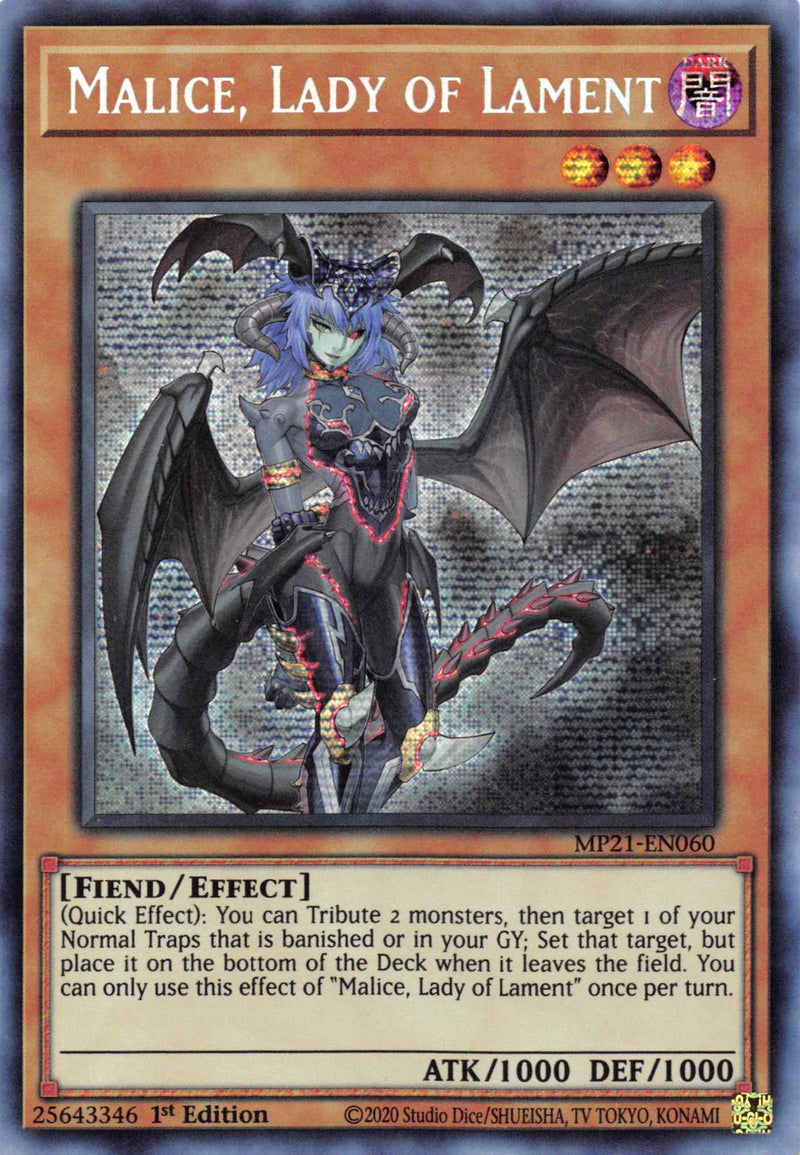 Malicia, Dama del Lamento [MP21-EN060] Secreto Prismático Raro 