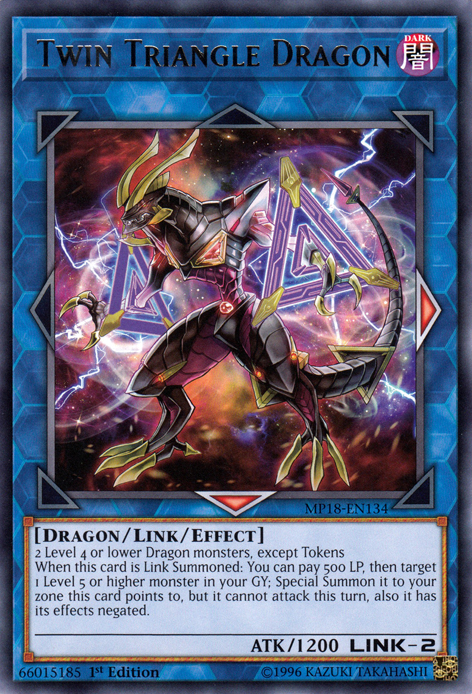 Dragón Triangular Gemelo [MP18-EN134] Raro 