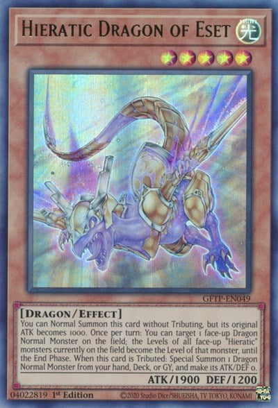 Dragón Hierático de Eset [GFTP-EN049] Ultra Raro 