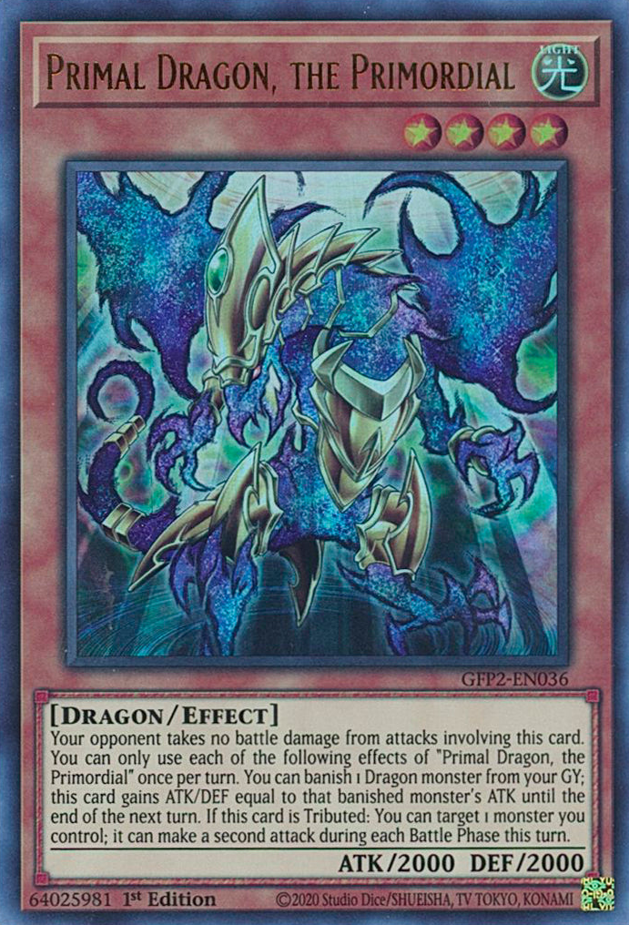 Dragón Primigenio, el Primordial [GFP2-EN036] Ultra Raro 