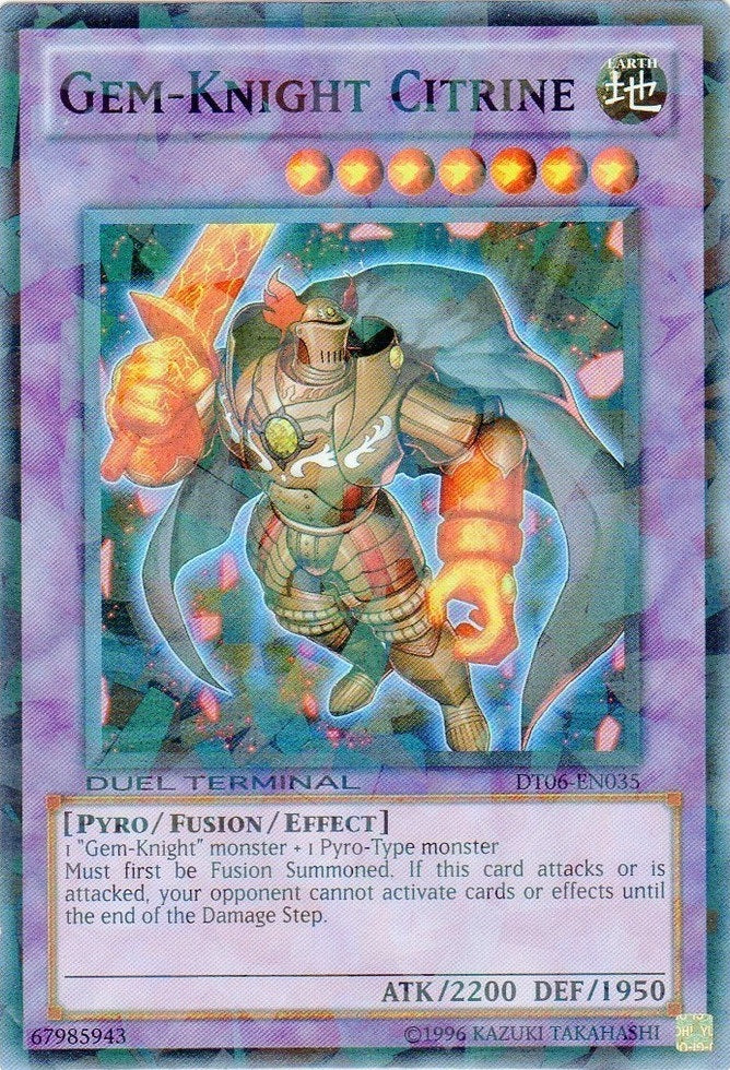 Citrino Gem-Knight [DT06-EN035] Súper Raro 