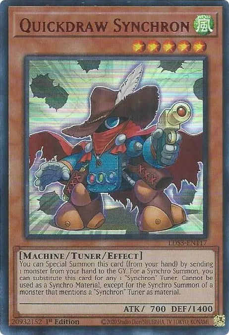 Quickdraw Synchron (Rojo) [LDS3-EN117] Ultra Raro 