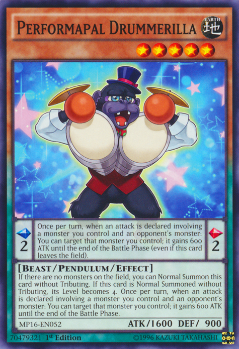 Performapal Drummerilla [MP16-EN052] Común 