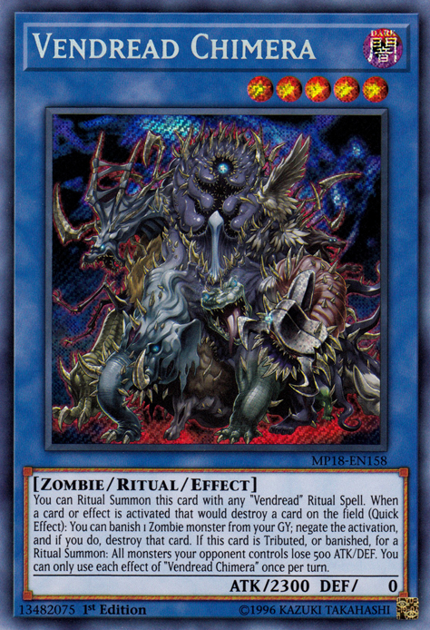 Quimera Vendread [MP18-EN158] Secreto Raro 