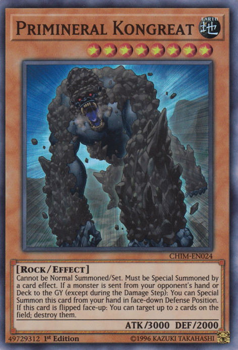 Kongreat Primineral [CHIM-EN024] Súper Raro 
