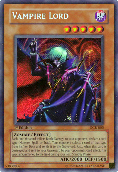 Señor Vampiro [DCR-000] Secreto Raro 
