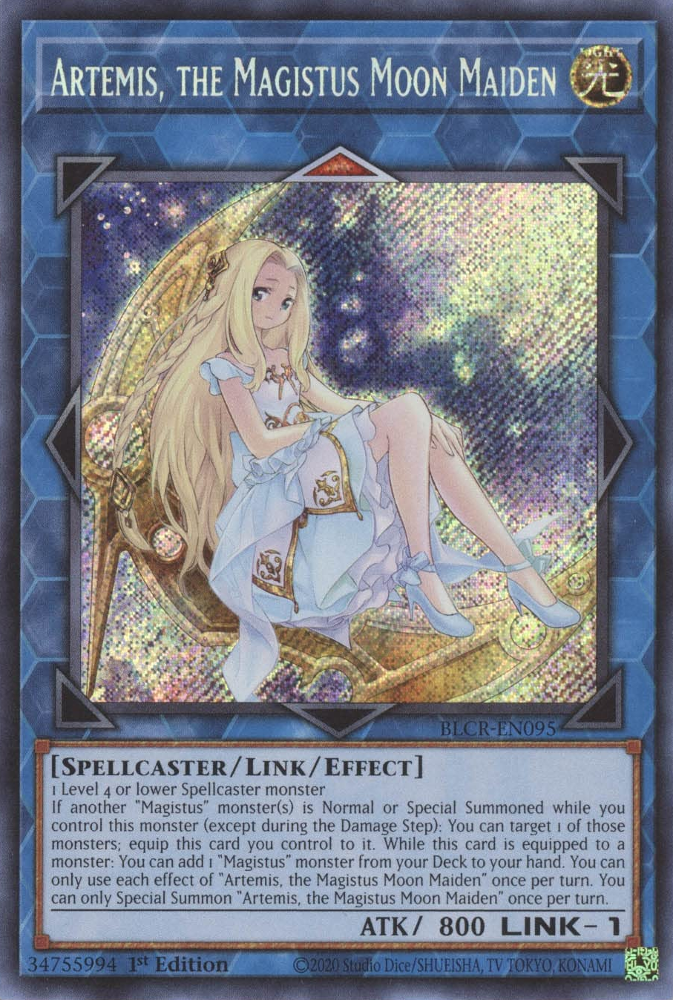 Artemisa, la Doncella Lunar Magistus [BLCR-EN095] Secreta Rara 