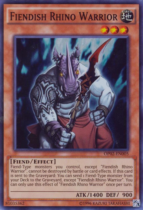 Guerrero Rinoceronte Diabólico [OP02-EN005] Súper Raro 