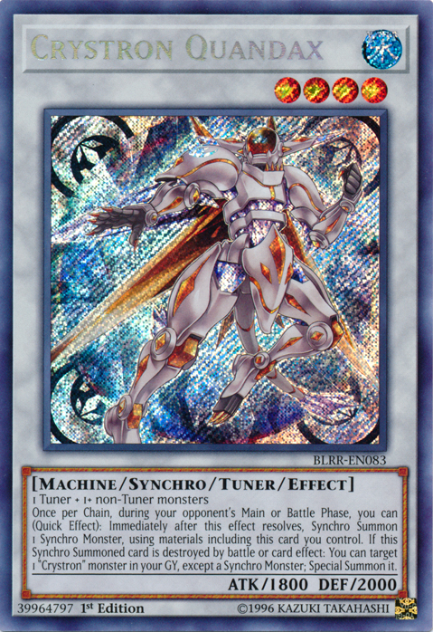 Crystron Quandax [BLRR-EN083] Secreto Raro 