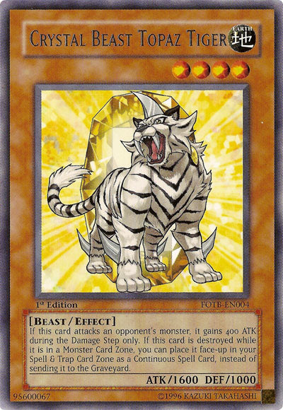 Bestia de Cristal Tigre Topacio [FOTB-EN004] Raro 
