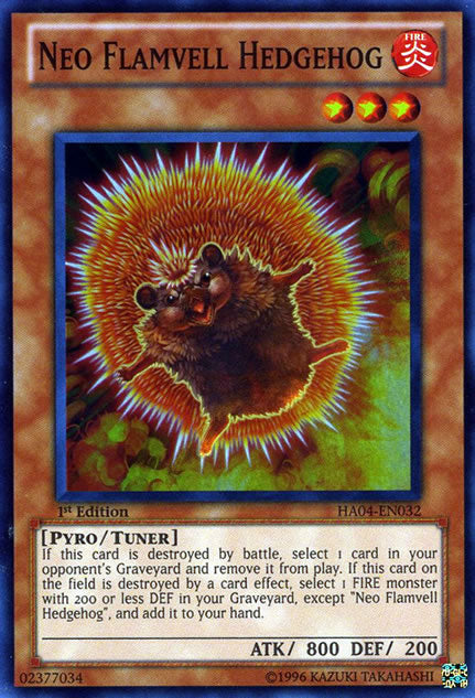 Neo Flamvell Erizo [HA04-EN032] Súper Raro 