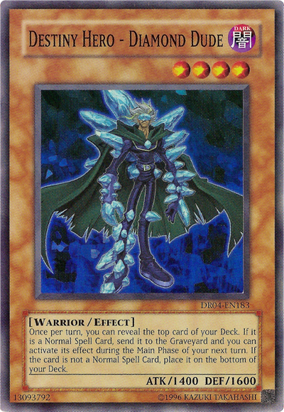 HÉROE del Destino - Tipo Diamante [DR04-EN183] Súper Raro 