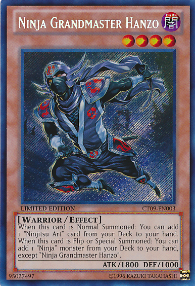 Gran Maestro Ninja Hanzo [CT09-EN003] Secreto Raro 