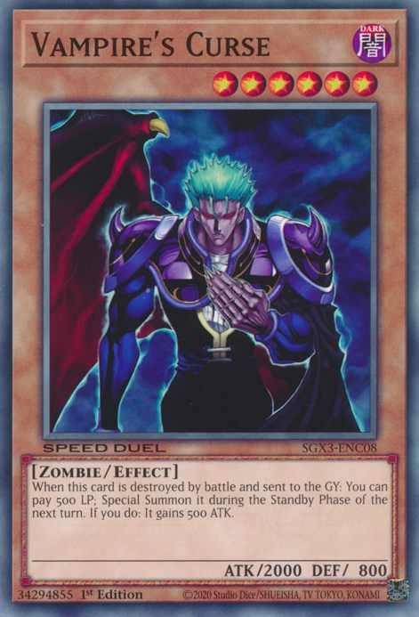 Maldición del vampiro [SGX3-ENC08] Común 