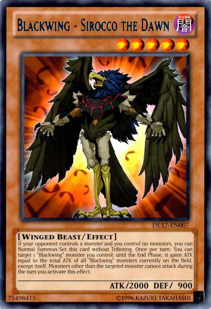 Blackwing - Sirocco el Amanecer (Azul) [DL17-EN007] Raro 