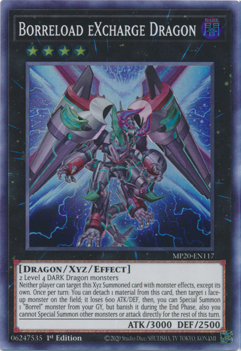 Dragón de recarga Borreload [MP20-EN117] Súper Raro 