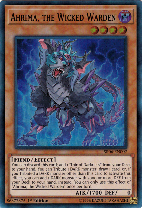 Ahrima, la Guardiana Malvada [SR06-EN002] Súper Rara 
