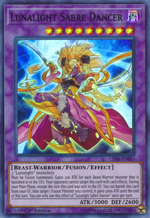 Bailarina de sable de luz lunar [LED4-EN045] Súper rara 