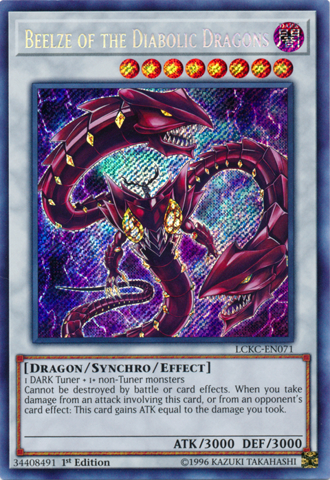 Beelze de los Dragones Diabólicos [LCKC-EN071] Secreta Rara 