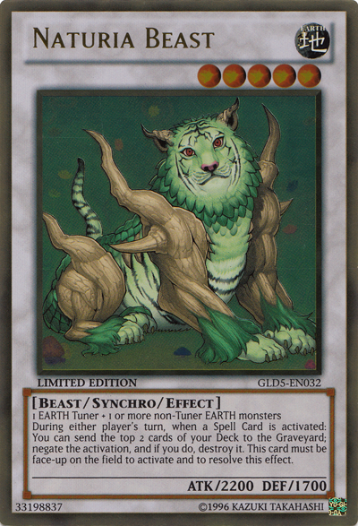 Bestia de Naturia [GLD5-EN032] Oro Raro 