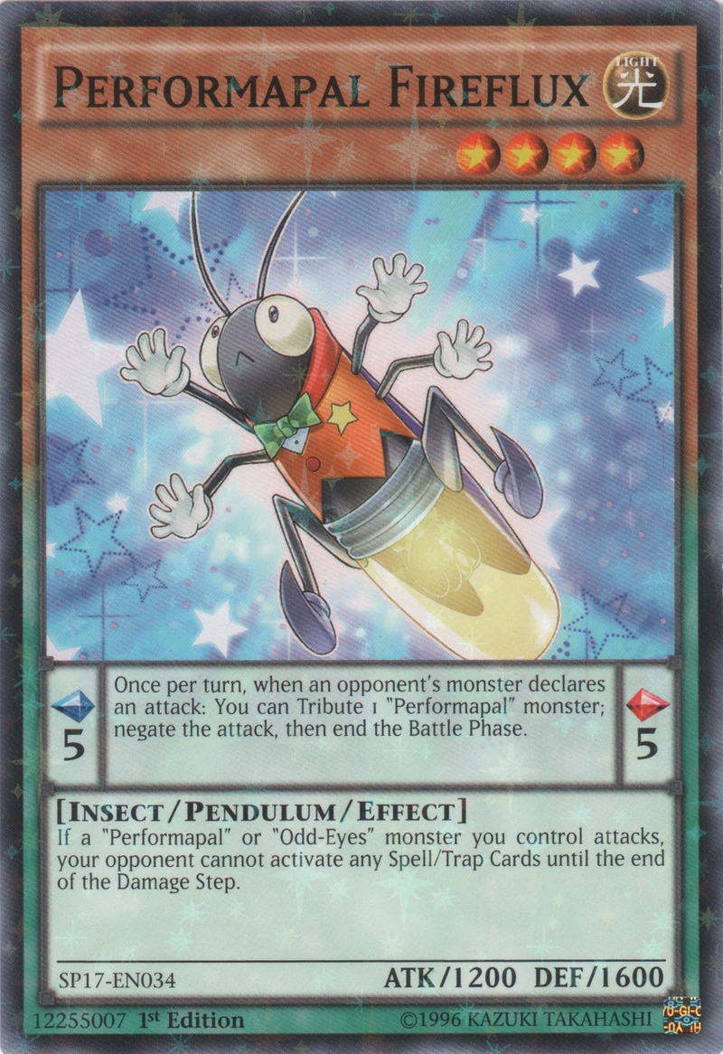 Performapal Fireflux [SP17-EN034] Starfoil Raro 