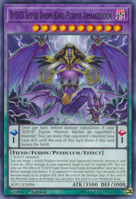D/D/D Super Doom King Purple Armageddon [SOFU-EN096] Común 