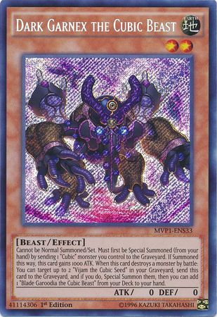 Garnex Oscuro, la Bestia Cúbica [MVP1-ENS33] Secreto Raro 
