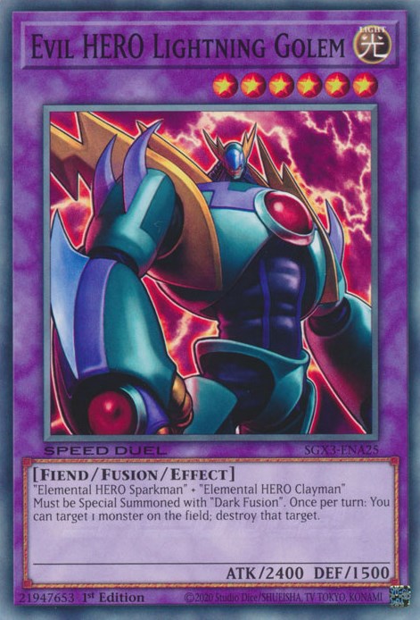 Gólem de Rayo HÉROE Malvado [SGX3-ENA25] Común 