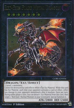 Dragón Metálico de Ojos Rojos [CORE-EN054] Raro Supremo 