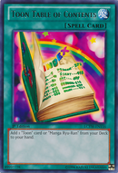 Tabla de contenido de Toon [LCYW-EN116] Raro 