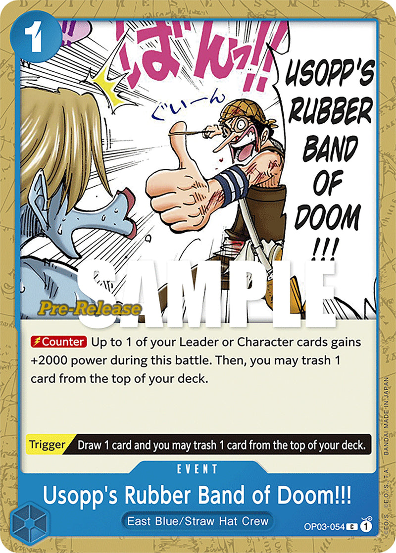 ¡¡¡La goma elástica de la perdición de Usopp!!! [Cartas de prelanzamiento de Pilares de la Fuerza] 