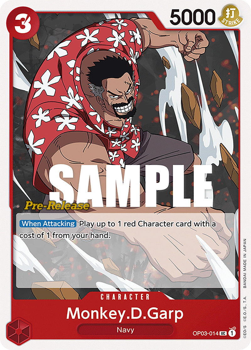 Monkey D. Garp [Cartas de prelanzamiento de Pilares de la Fuerza] 