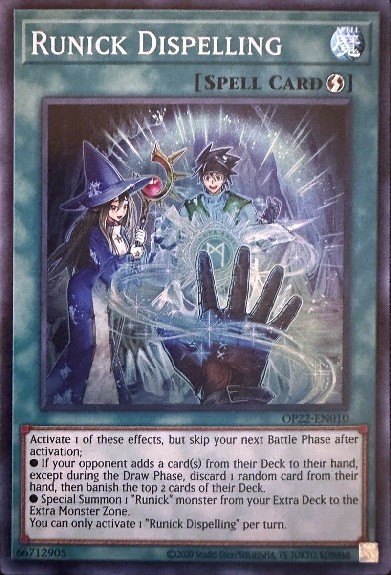 Disipación de Runick [OP22-EN010] Súper Rara 