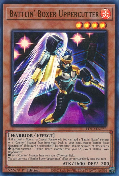 Uppercutter de boxeador de batalla [LD10-EN032] Ultra raro 