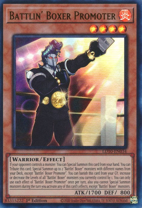 Promotor de boxeadores combativos [LD10-EN034] Ultra raro 