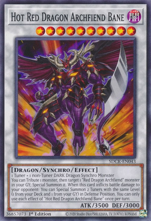 Dragón Rojo Caliente Archidemonio Bane [SDCK-EN043] Común 