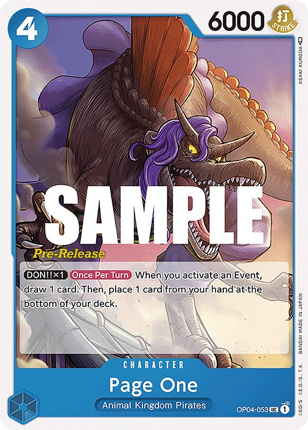 Página uno [Cartas de prelanzamiento de Kingdoms of Intrigue] 