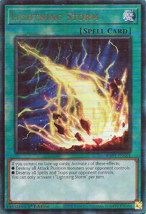 Tormenta Relámpago [RA01-EN061] Prismático Definitivo Raro 