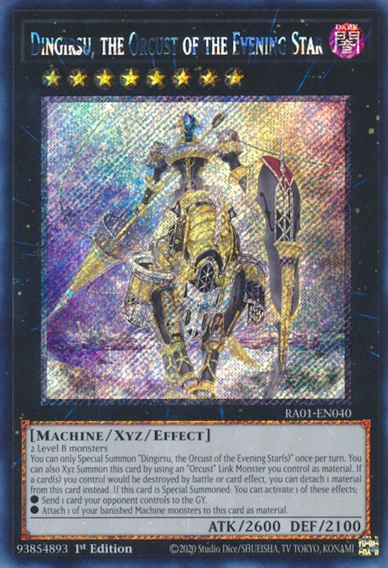 Dingirsu, el Orcust de la Estrella Vespertina [RA01-EN040] Secreto Raro Platino 