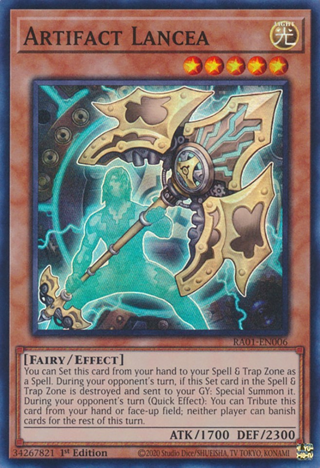 Lanza de artefacto [RA01-EN006] Súper rara 