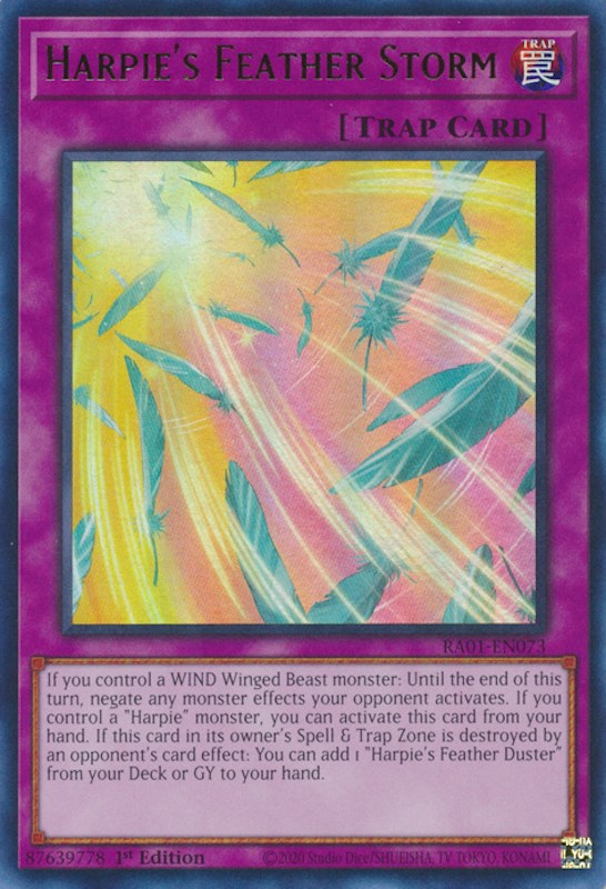Tormenta de plumas de arpía [RA01-EN073] Ultra rara 