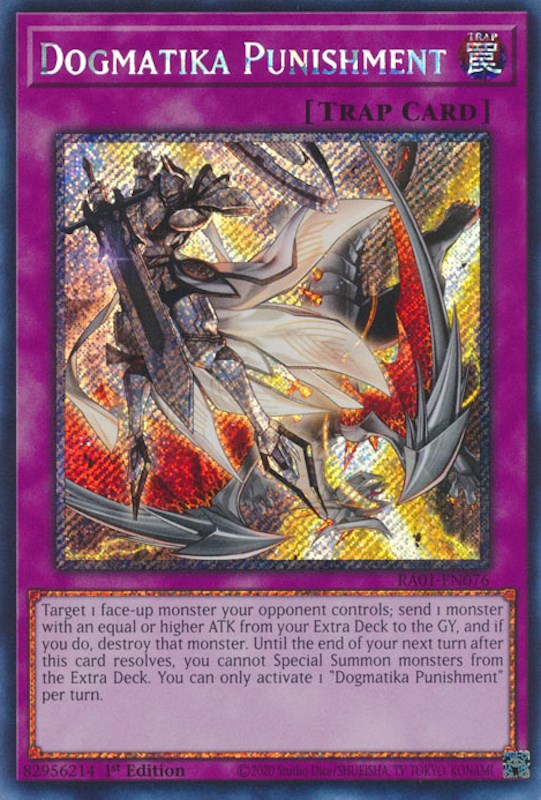 Castigo Dogmatika [RA01-EN076] Secreto Platino Raro 