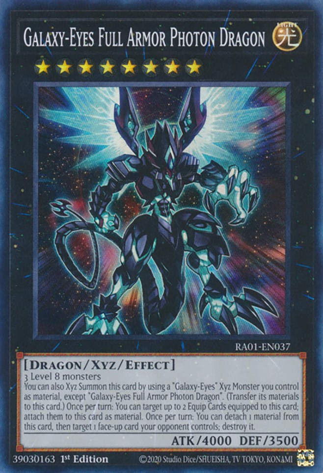 Dragón Fotónico de Armadura Completa Ojos Galácticos [RA01-EN037] Súper Raro 