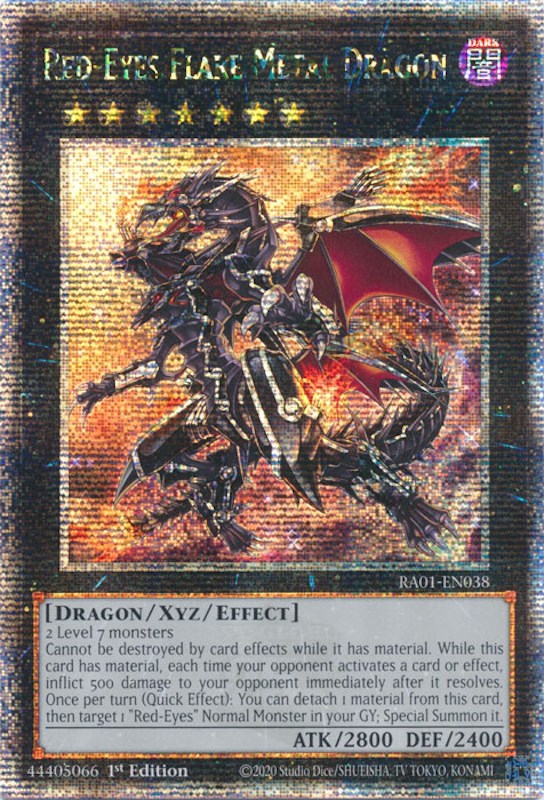 Dragón Metálico de Ojos Rojos [RA01-EN038] Secreto Raro de un Cuarto de Siglo 