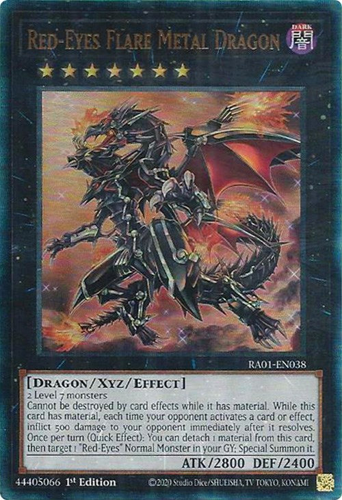 Dragón Metálico de Ojos Rojos [RA01-EN038] Prismático Definitivo Raro 