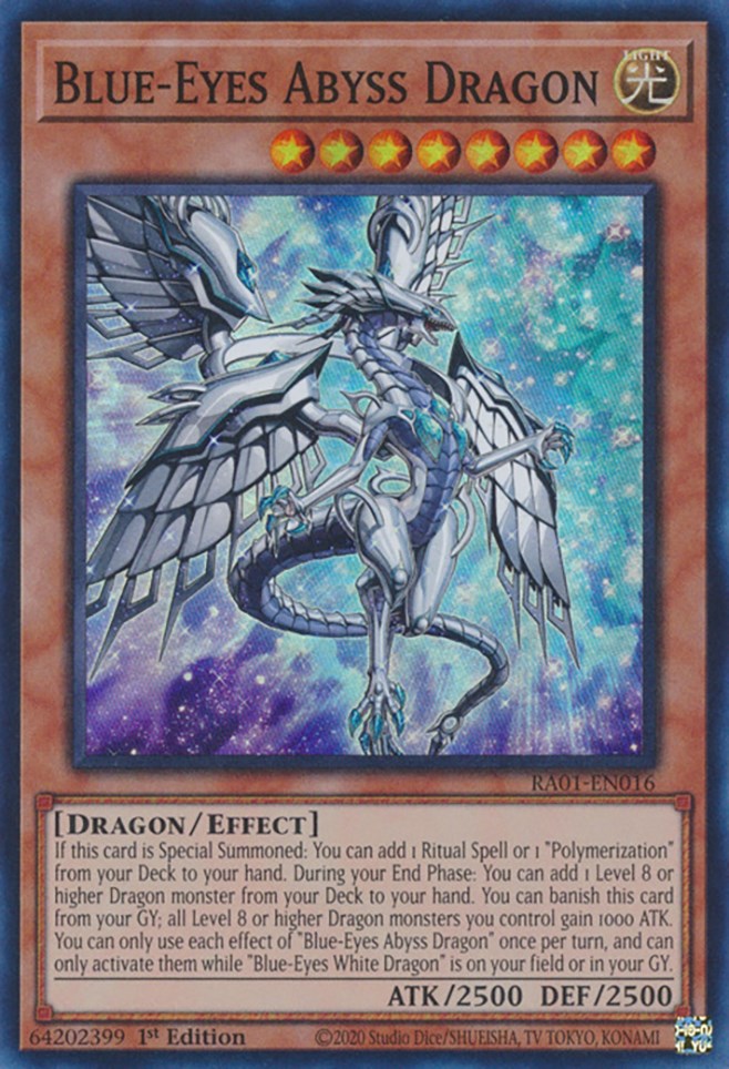 Dragón del Abismo de Ojos Azules [RA01-EN016] Súper Raro 